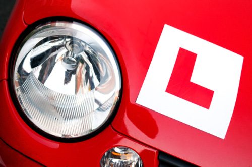 Learner sign on car